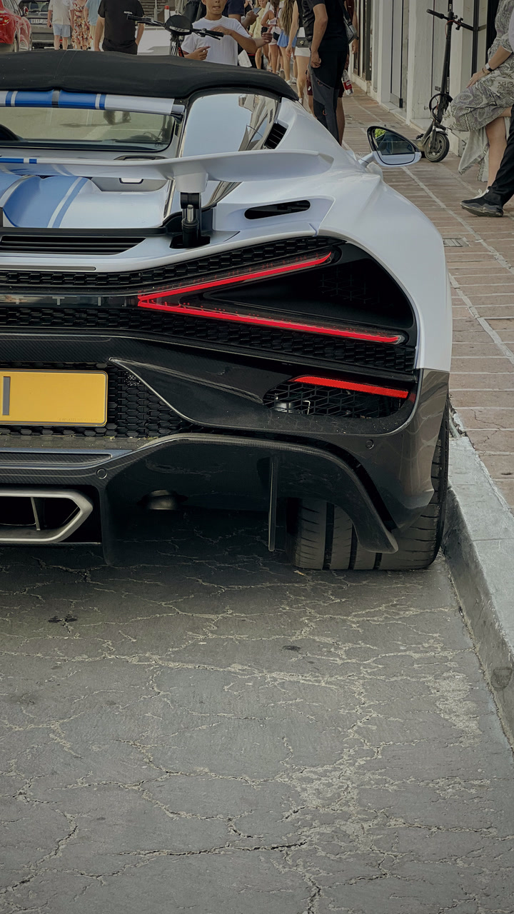 White Mistral tail-lights